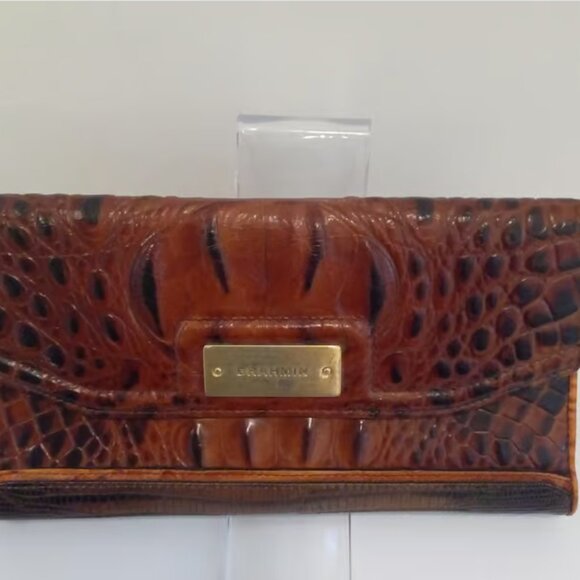 Brahmin Vintage Melbourne Trifold Checkbook Wallet GUC - Picture 11 of 11
